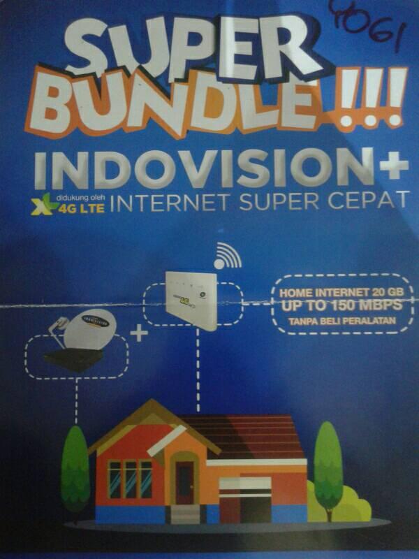 Jual Indovision Super Bundle Xl 4g Lte Home Internet Jakarta Barat Anywhere Tokopedia