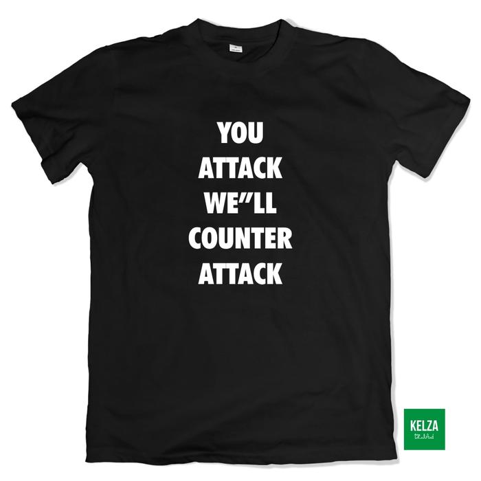 Gambar Kaos bola baju distro tulisan kata attack hitam bisa custom dari tikarlipatpiknik undefined Tokopedia