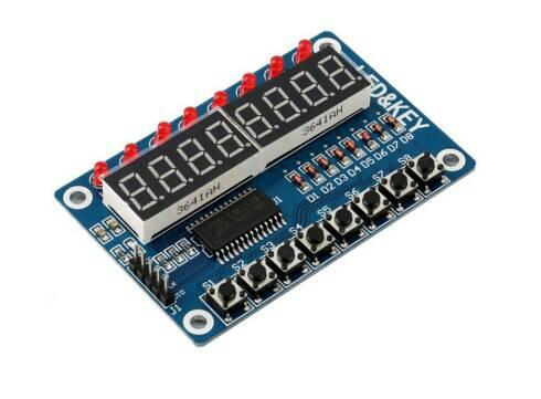 Gambar TM1638 Seven Segment Digital Tube 8 Digit LED Key Display Module dari DA Electronics undefined Tokopedia