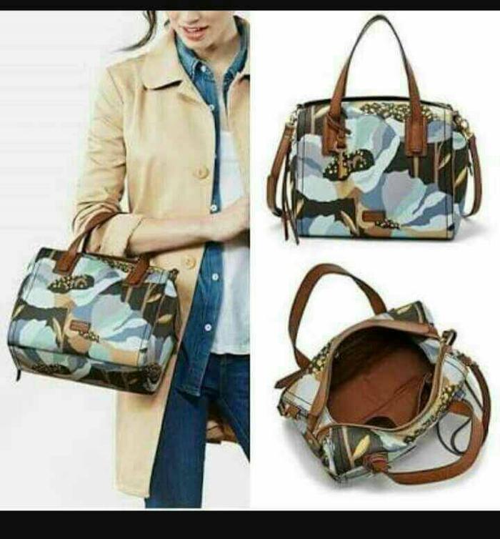 Fossil Emma Floral Satchel