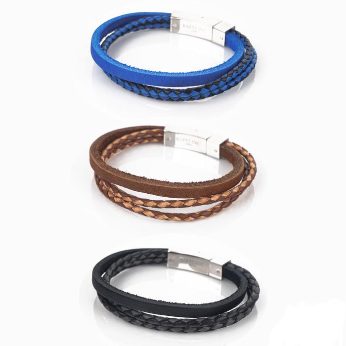 Gambar Baffi Inc Jevies Gelang Kulit Maxley Flat Leather Bracelet Pria Wanita dari @Jevies.Inc undefined Tokopedia