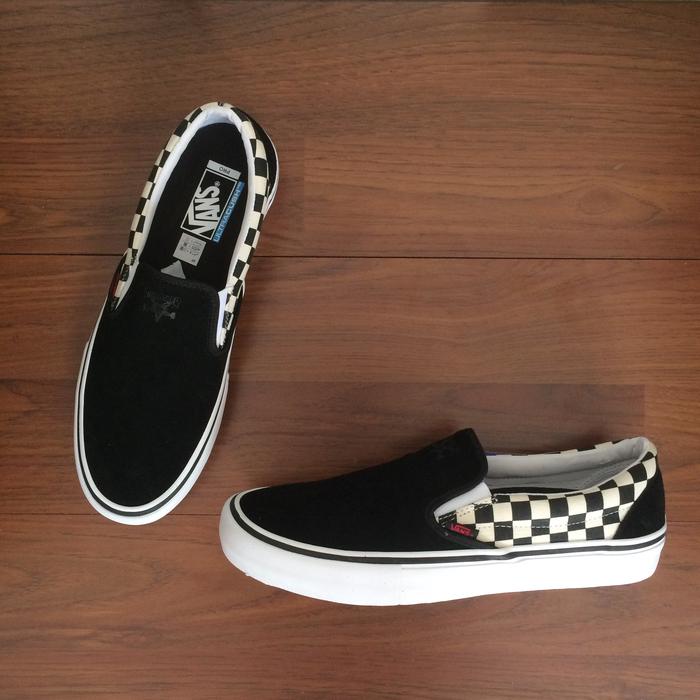 Vans slip on pro checkerboard thrasher sales