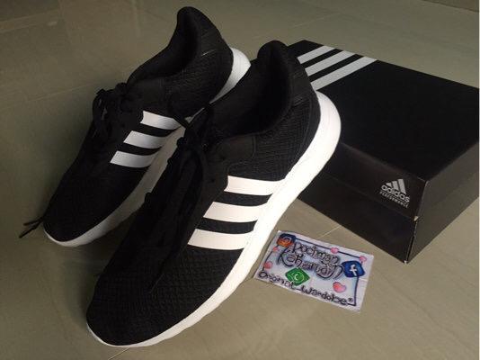 Sepatu Running Adidas Cloudfoam Speed II Black White Original Murah 42 di  Rochman Kaharudin Tokopedia