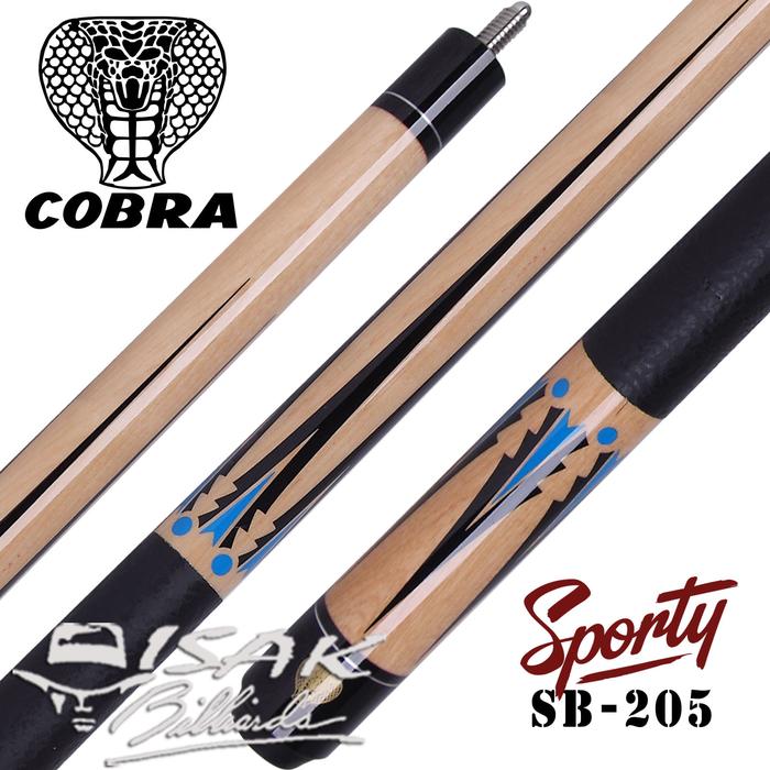 Gambar Cobra SB-205 - Maple Pool Billiard Cue Stick - Stik Biliar - 13 mm dari ISAK Billiard Sports Co. undefined Tokopedia
