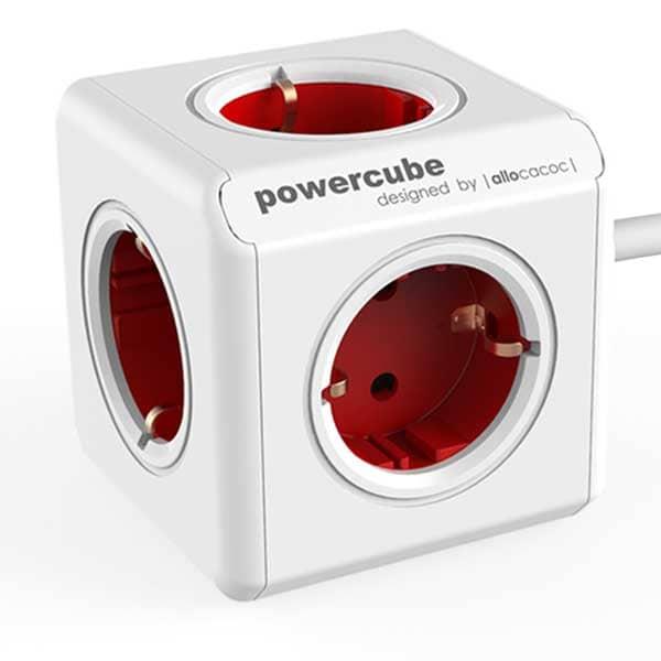 Gambar Stop Kontak Steker Listrik Allocacoc Powercube Extended 1.5m Red - Merah dari Aneane Shop undefined Tokopedia