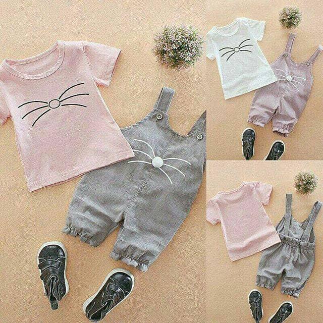 Jual dress bayi import baju bayi perempuan/ romper bayi bunny