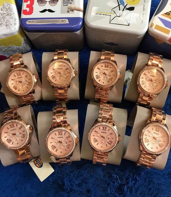 Jual fossil cecile rosegold nwt - Kab 