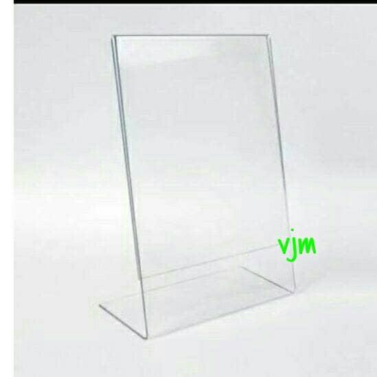 Gambar Acrylic Stand Brosure L (A4) 2mm dari Amanda Acrylik Shope undefined Tokopedia