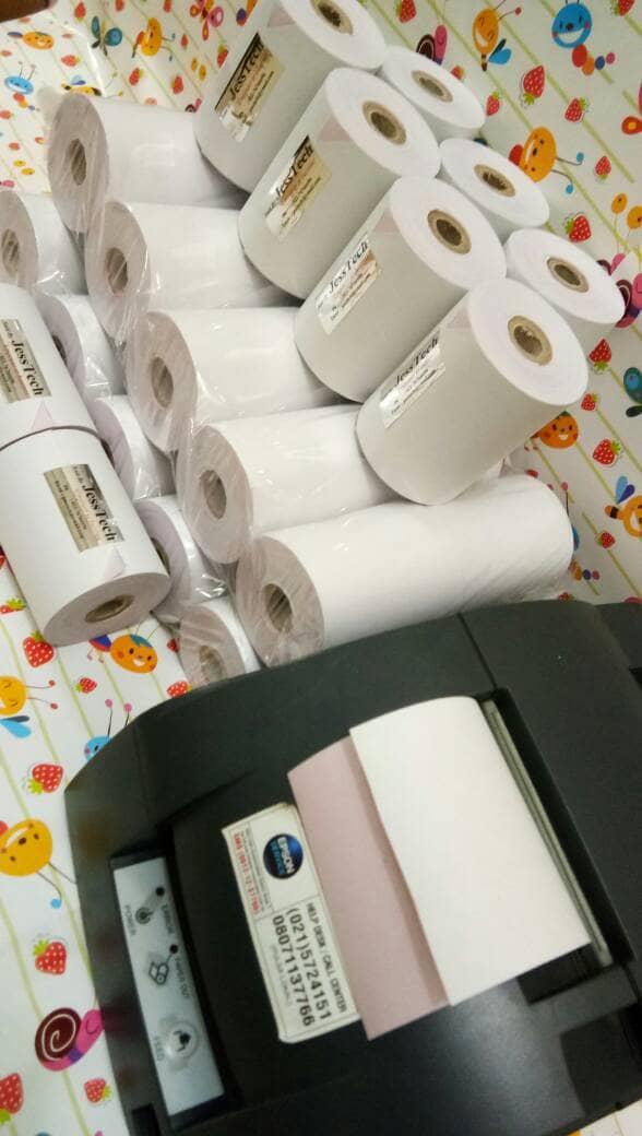 Gambar KERTAS STRUK 75 X 60 2 PLY PAPER ROLL PRINTER KASIR dari JESSTECH BARCODE undefined Tokopedia