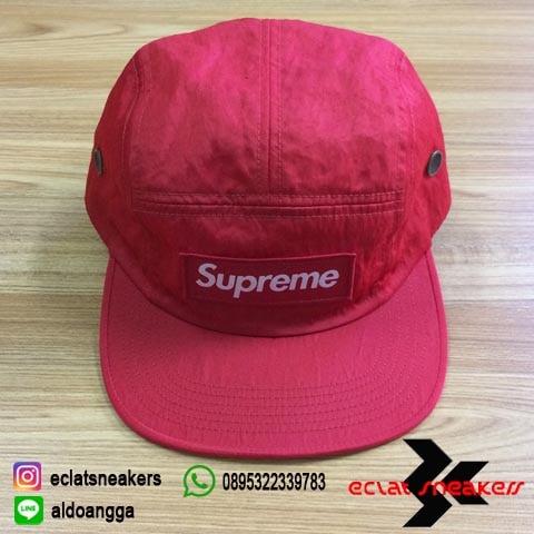 Jual Supreme 5 Panel Strapback Cap Red 