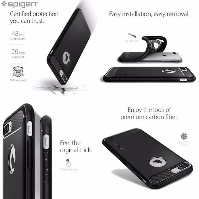 Jual Spigen Rugged Armor Case iPhone Plus iPhone Plus Kota