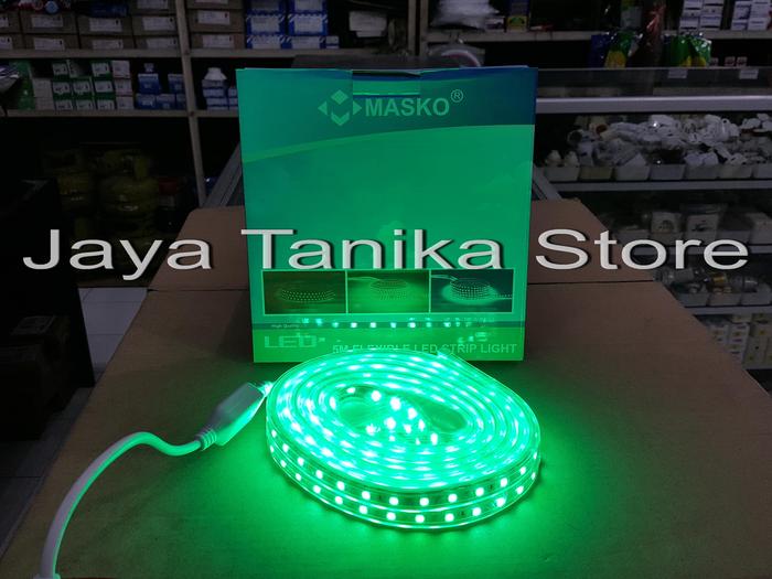 Gambar Masko LED Strip Satu Warna / Lampu LED Strip (5 meter) - Hijau muda dari Jaya Tanika Store undefined Tokopedia