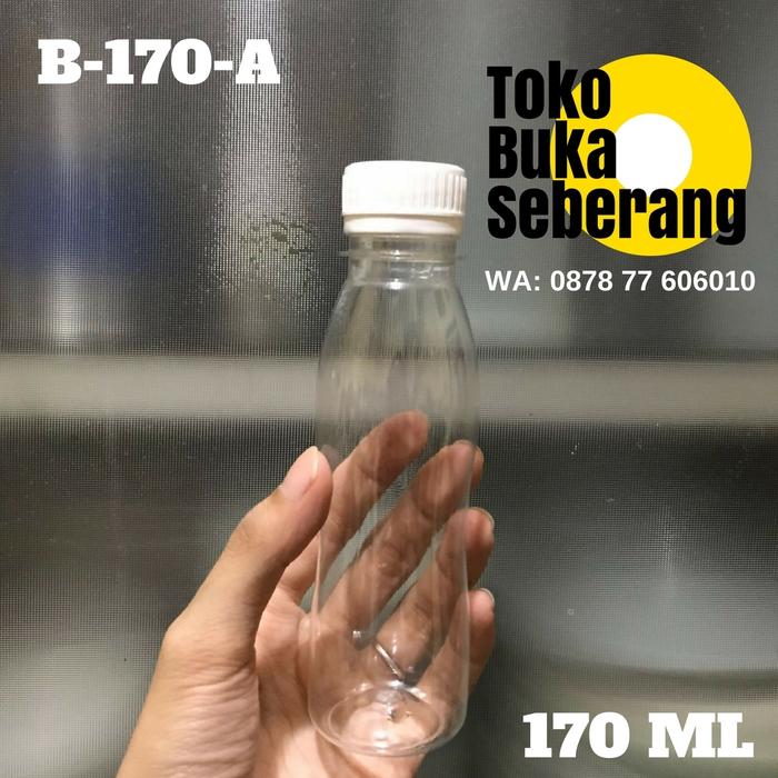Gambar Botol Plastik 170 ml (A) / Botol Jus / Botol minum /Pet /murah - Putih dari Toko Buka Seberang undefined Tokopedia