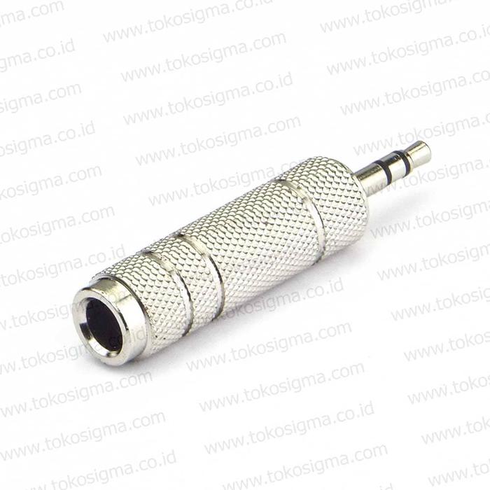 Jual JEK AUX 3.5mm STEREO to MIC 6.3mm 