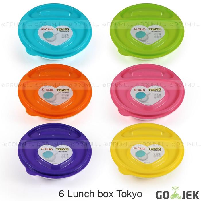 Gambar GO-JEK 6 lunch box Tokyo / tempat makan / kotak makan / Catering box dari Prumu undefined Tokopedia
