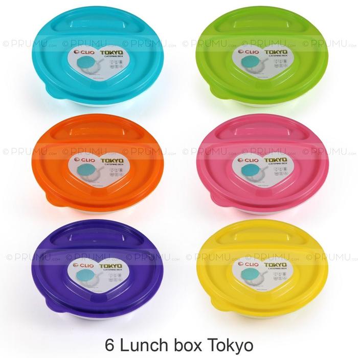 Gambar 6 lunch box / tempat makan / kotak makan / Catering box - Cleo Tokyo dari Prumu undefined Tokopedia