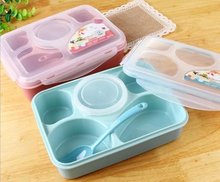 Gambar Lunch Box Kotak Makan sudah ada tempat Sup merk Yooyee 5 Sekat bento dari Global Expo undefined Tokopedia