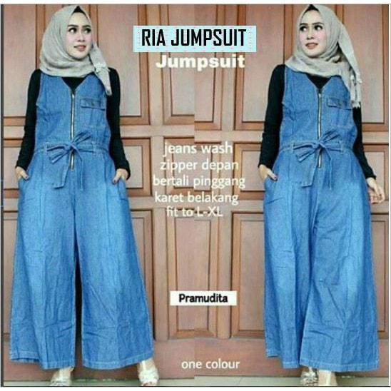 Jumpsuit sales jeans muslimah