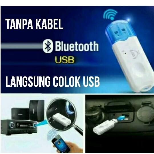 Gambar Car Wireless Bluetooth Adapter Music + Call Audio Receiver Tape Mobil dari FavoritMurah undefined Tokopedia