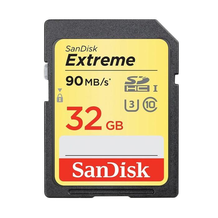 Jual Sandisk Extreme SDHC UHS-I U3 Memory Card [32GB Class 10/90MB