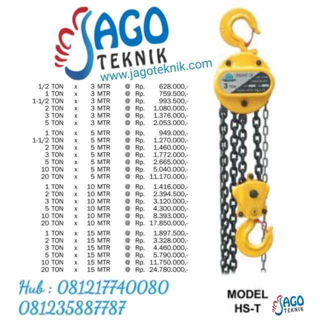 Jual Katrol berkualitas SHUANG GE 500kg x 3 METER (Katrol SHUANGGE ...