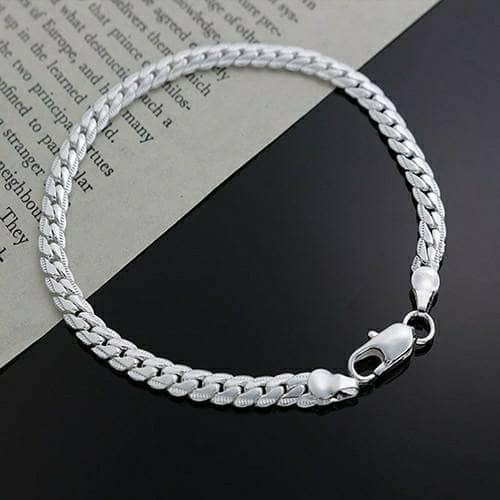 Jual Gelang Rantai Pria Lapis Perak 