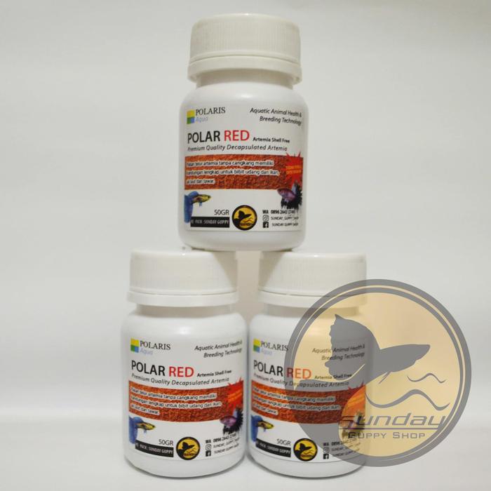Gambar ARTEMIA SHELLFREE POLAR RED 50GR dari Sunday Guppy Shop undefined Tokopedia