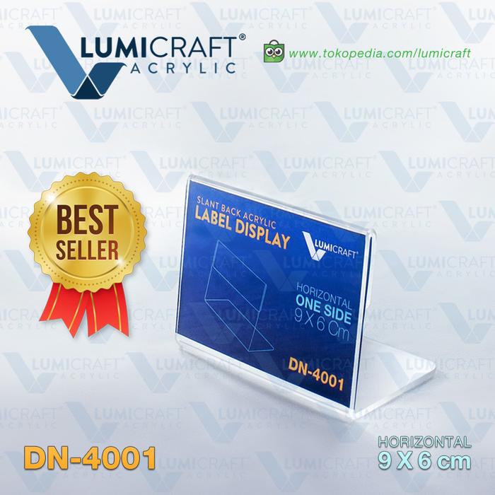 Jual Label Display Acrylic Model L - 9 x 6 cm Horizontal Akrilik Untuk ...
