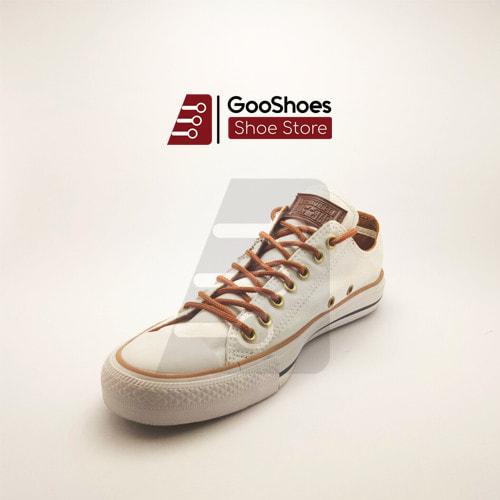 Sepatu Pria Converse All Star Chuck Taylor Ct Tali Coklat Putih