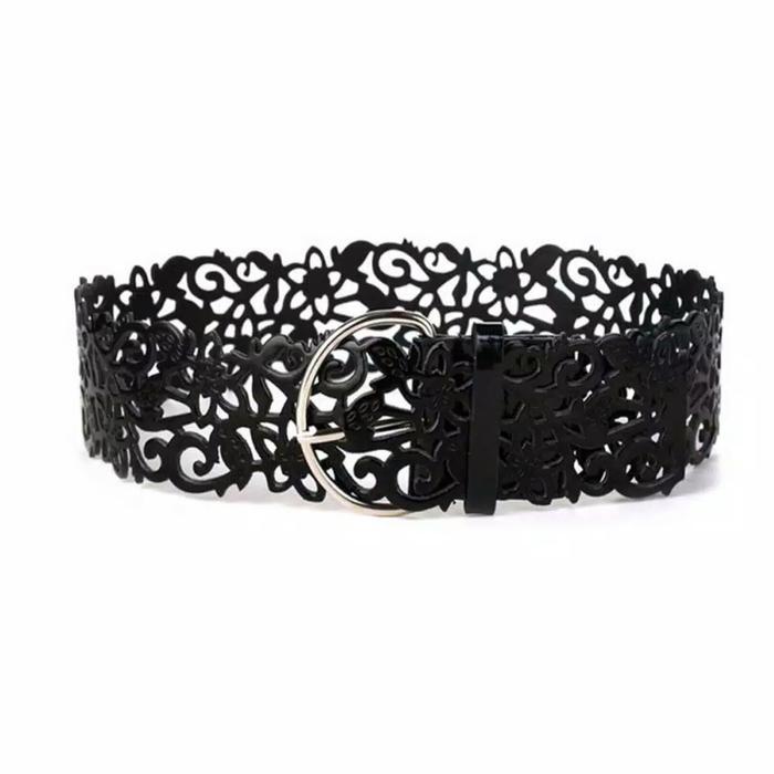 Gambar Ikat Pinggang Belt Sabuk Kulit dengan Ukiran Cantik - Hitam dari JFAVE Online Shop undefined Tokopedia