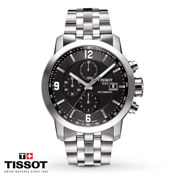 Jual Tissot PRC 200 Automatic Chronograph Black Dial T0554271105700 -  Jakarta Barat - Oristuffid | Tokopedia