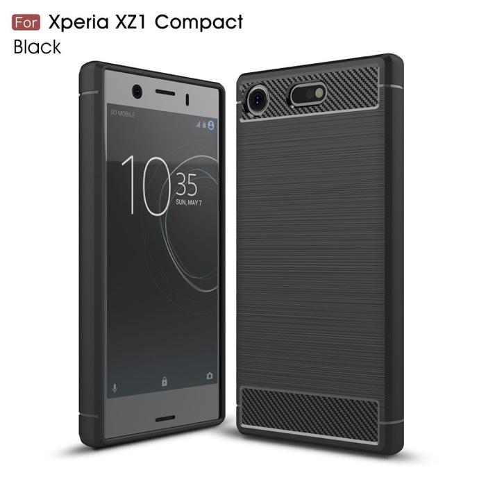 Gambar Sony Xperia XZ1 Compact Softcase Black Armor - Hitam dari Calvin Acc undefined Tokopedia