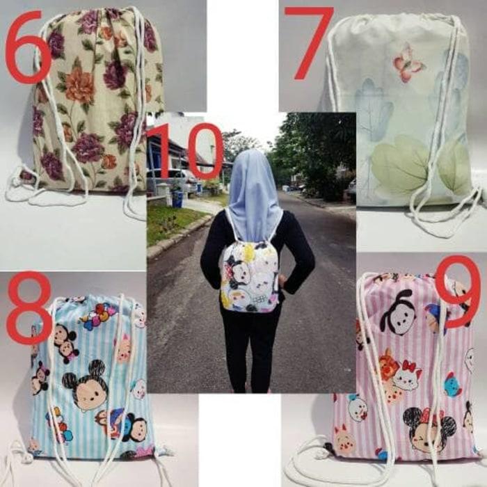 Jual Tas Kain Serut Ransel Karakter Aneka Motif Lucu Tas Punggung Kota Tangerang Selatan Jelita Beauty Tokopedia