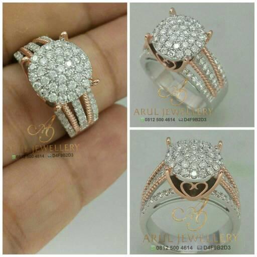 Gambar cincin wanita emas berlian dari Arul jewellery undefined Tokopedia