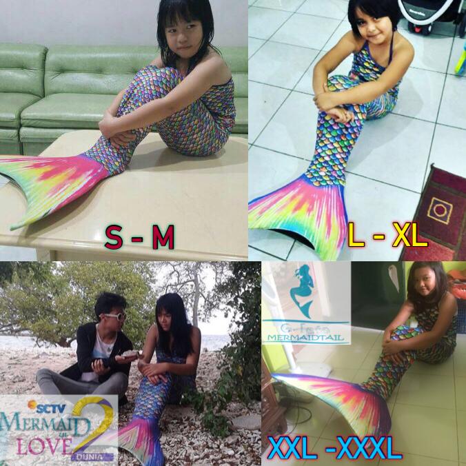 Jual Size L 8 10th 23 30kg Kostum Duyung Baju Renang Mermaid Kota Surakarta Kostum Duyung Tokopedia
