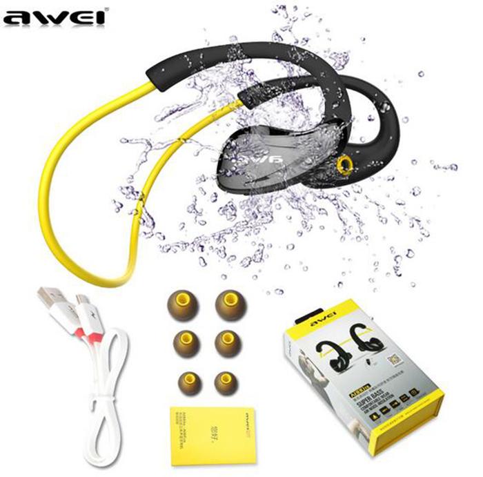 Jual AWEI A880BL Wireless Bluetooth Headphones Sports Stereo