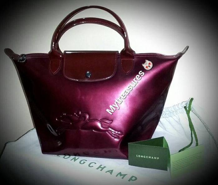 Jual authentic Longchamp Victoire Bordeaux limited edition/ tas