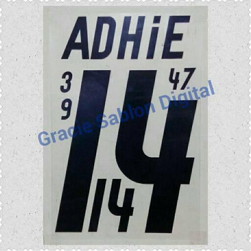 Gambar Nameset font REAL MADRID 2016/2017 dari GracieSablonDigital undefined Tokopedia