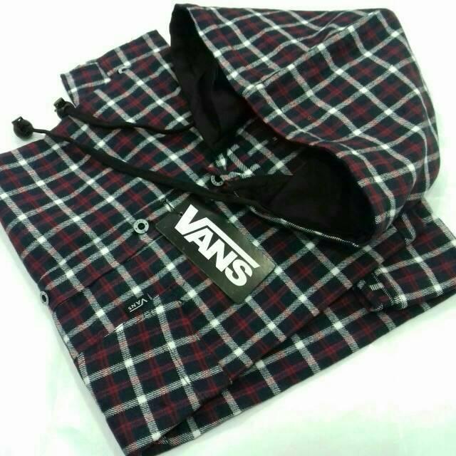 vans hooded flannel