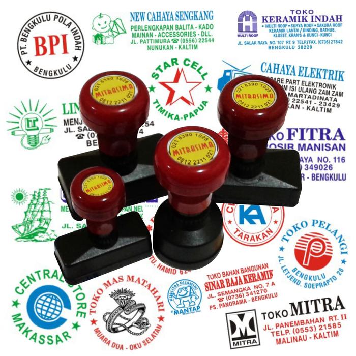 Jual Stempel Otomatis Stempel Warna 2 Warna Ukuran Standar Jakarta Barat Mitrasima Stempel Tokopedia