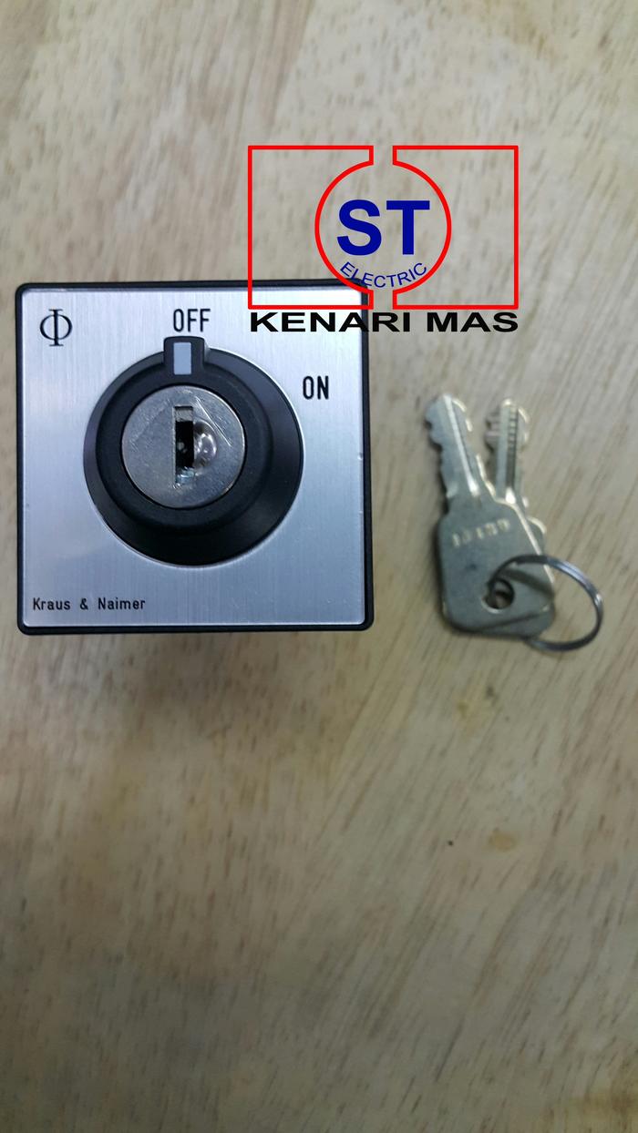 Jual Key Switch / ON OFF / 2 posisi 2 Pole K&N 20 A Kraus & Naimer KN ...