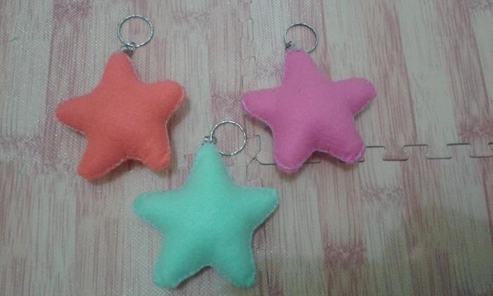 Jual Gantungan Kunci Bintang Dari Kain Flanel Kab Batang Yuwi Gallery Tokopedia