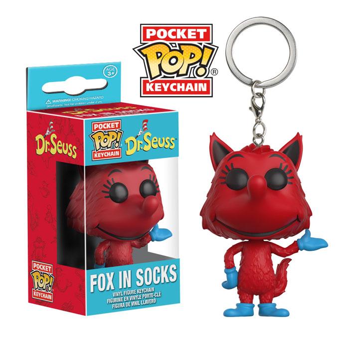 Seuss Pocket POP Fox In Socks Vinyl Keychain NEW Toys Keyring Funko Dr Seuss Pocket POP Fox In Socks Vinyl Keychain NEW Toys Keyring Funko Dr