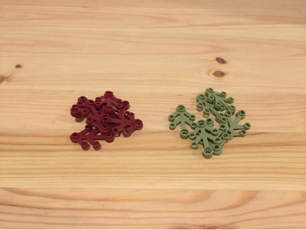 Gambar LEGO Many Colors Plant Leaves 4 x 3 Part Brick 4x3 Daun Green Red Dark dari Brickz Project undefined Tokopedia