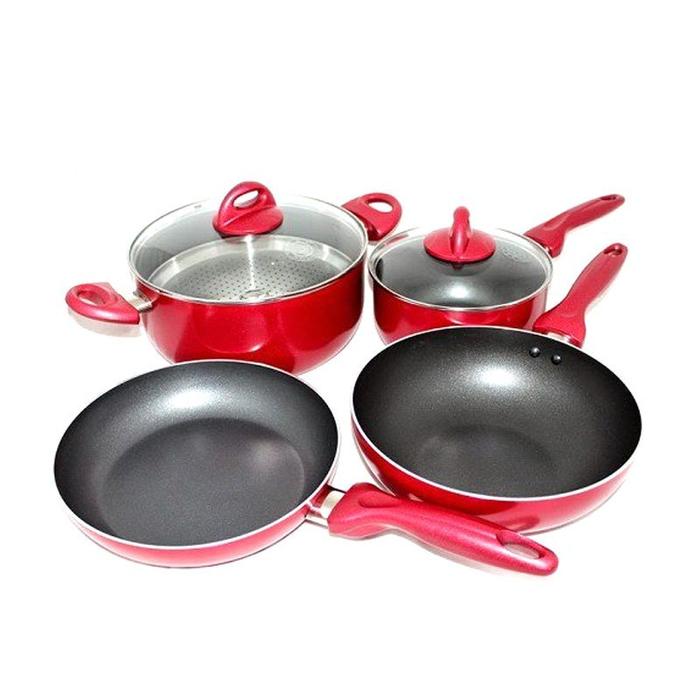Gambar PANCI SUPRA SET 7 PCS COOKWARE ROSEMARY (MURAH + BERKUALITAS) - Copper dari MyKitchenHouseware undefined Tokopedia