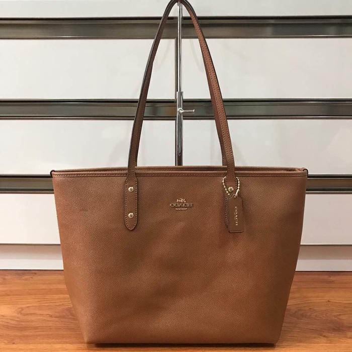 Coach city zip tote in crossgrain leather hotsell