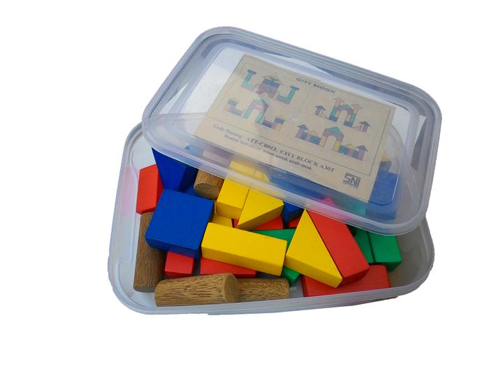 Gambar Mainan Edukatif / Edukasi Anak - Balok Bangun MDF A 30 T / A30T / Kayu dari Danzel Corner undefined Tokopedia