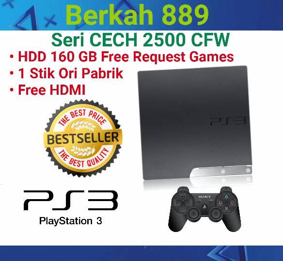 Jual PS3 Slim CFW 160GB CECH 25xx Stik Jakarta Utara