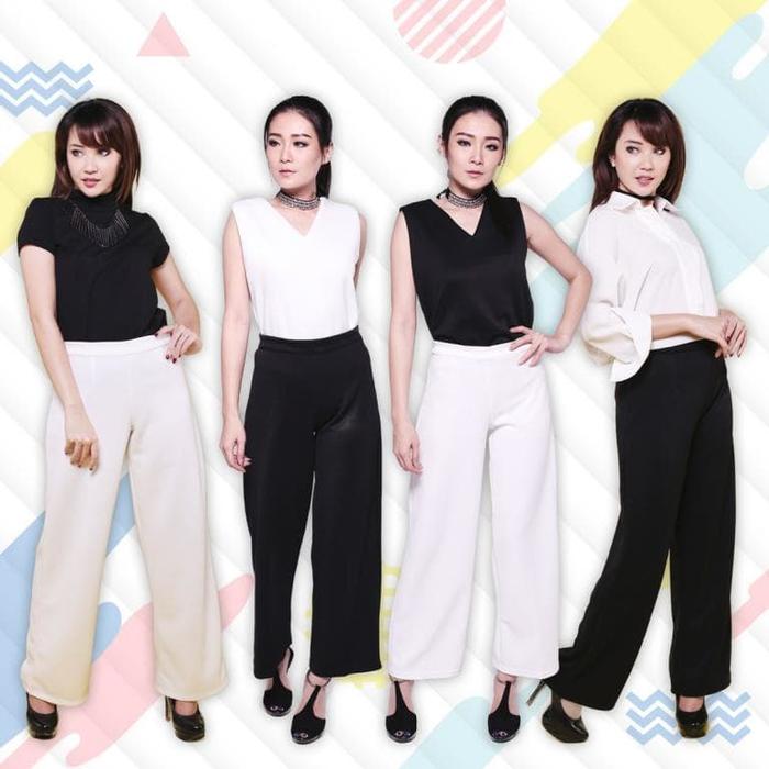 Premium Long Culottes Celana Panjang Kulot Putih
