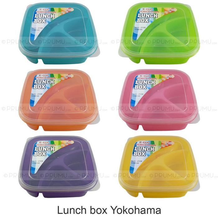 Gambar 6 Lunch Box, Tempat Makan, Kotak Makan, Souvenir Ultah - Clio Yokohama dari Prumu undefined Tokopedia